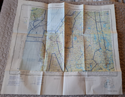 VAASA ILMAILUKARTTA 1985