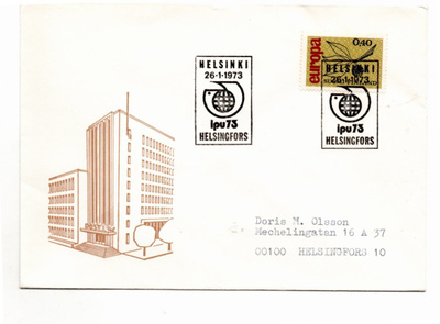 Helsinki: IPU73 (erikoisleima  26.1.1973)