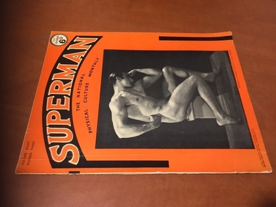 SUPERMAN THE NATIONAL PHYSICAL CULTURE DECEMBER 1937 HYVÄ