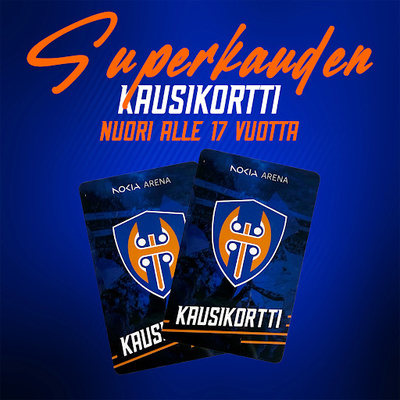 Kausikortti 2026-2027, Nuori (alle 17-Vuotias)- Tappara-Shop