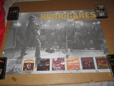 Hurriganes "LEVYT" 24-Bit MAINOSJULISTE 41,5 x 58cm GREAT