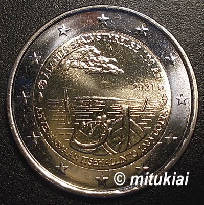 Suomi 2 euro 2021 juhlaraha Ahvenanmaa, UNC