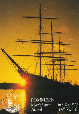 LAIVAKORTTI - PURJELAIVA POMMERN - 48