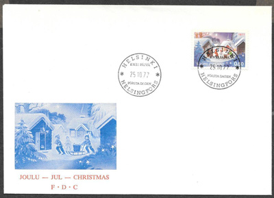 Joulu 1977 FDC (LAPE 816)
