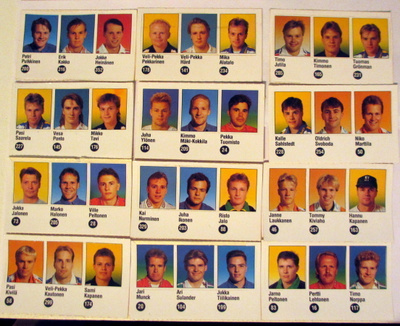 Jyväshyvä 1993-94 tarroja, Katso