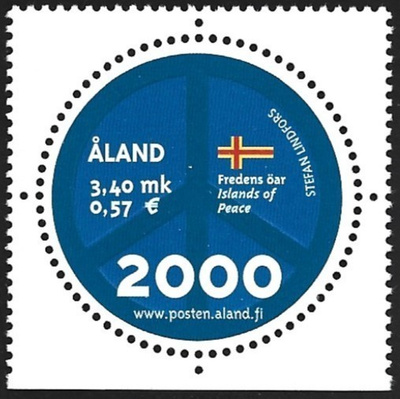 Åland 2000  ÅBL 4  Millenium 3,40 mk ** LaPe 166