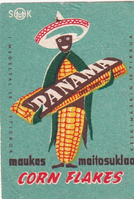 Panama. Corn flakes, maukas maitosuklaa, neekeri    e58