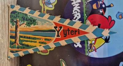 Yyteri vintage pieni matkailuviiri 1960-luvulta