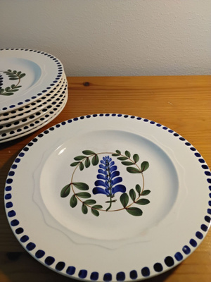 7kpl Royal Copenhagen/Aluminia asietteja