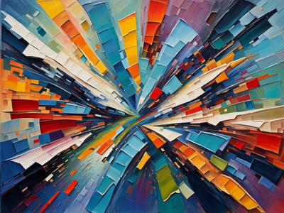 Uusi Abstrakti alumiinitaulu 30 cm x 40 cm