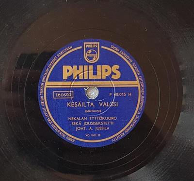 Savikiekko 1953 - Nekalan Tyttökuoro - Philips P 40.015 H