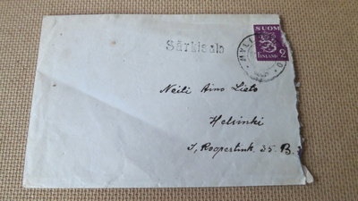 Suomi 1935: vanha postilähetys