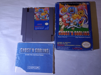 Nes Ghost"N Goblins Eec/Scn Cib