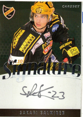 2011-12 Cardset SAKARI SALMINEN KalPa Ässät Signature nimmar