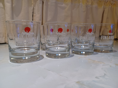 Finlandia Vodka lasit 8kpl