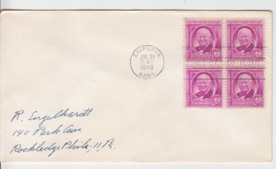 USA FDC 1948  nelilöllä
