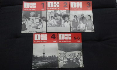 DX-KUUNTELIJA lehden 1976 koko vuosikerta (5 kpl)