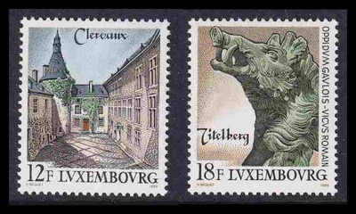Luxemburg 1230-1 ** Nähtävyyksiä (1989)