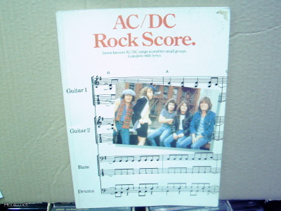 AC/ DC ROCK SCORE - NOTES WITH LYRICS