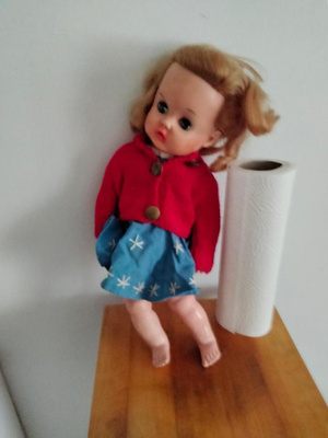 1950 luvulta eegee mama rubber nukke