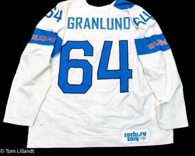 Mikael Granlund "Game Worn" Suomi-pelipata Sotchin olympia14