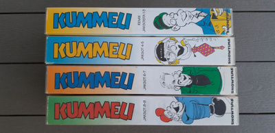 VHS: Kummeli Jaksot 1-8, 4xVHS (1991-1993/1994)