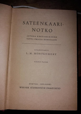 L. M. Montgomery  Sateenkaarinotko