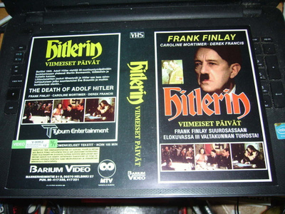 Vhs kansipaperi Fix -  HITLERIN VIIMEISET PÄIVÄT (Sis.pk:t)