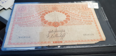 20 Mk 1909 vesileima on kl 4