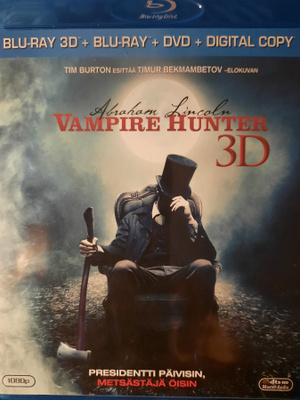 Blu-ray 3D + BLU-RAY + DVD Abraham Lincoln VAMPIRE HUNTER 3D
