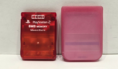 PS2 - Hori 8MB Memory Card (Red Checkered)