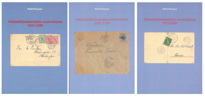 Maalaiskirjeenkantajien numeroleimat sarja 1251-2000