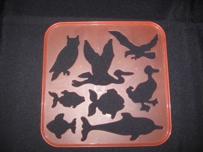 TUPPERWARE Piirrustuslevy LINNUT