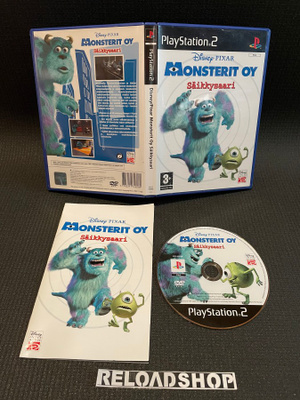 Pixar Monsterit oy säikkysaari - FIN PS2 - CIB