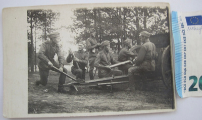 VANHA Valokuva Tykki Tykistö 1920-l