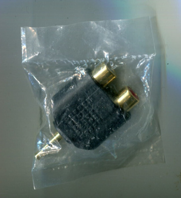 * Kullattu RCA Stereo Adapteri 1 mm Uusi Lue Kuvaus