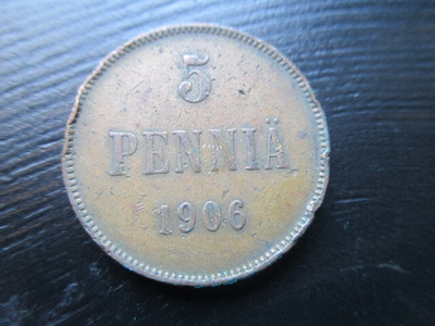 5 Penniä 1906