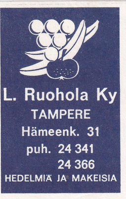 Tampere, L. Ruohola Ky      7/14