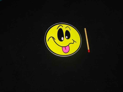 Smiley "urpo" tarra, keltainen