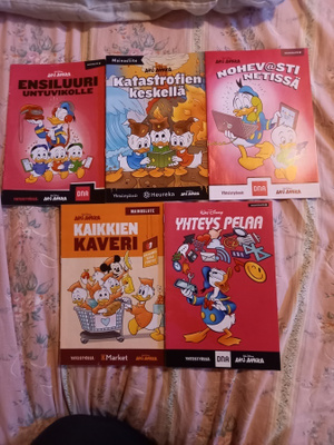 5 kpl Aku Ankka mainosliite