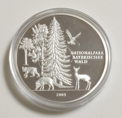 Saksa 2005 Baijerin kansallispuisto, hopeoitu muistomitali
