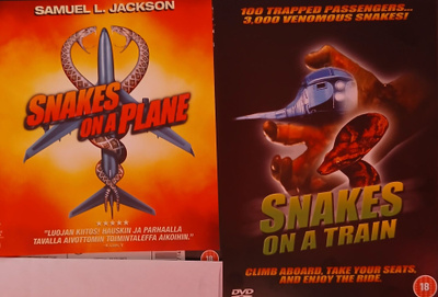 Snakes on a plane + Snakes on a train