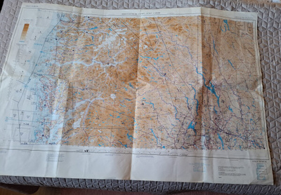 OSLO NORTH ILMAILUKARTTA 1989