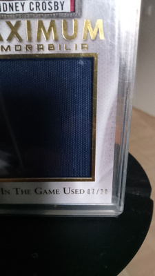Maxim memorabilia Sidney Crosby/20!