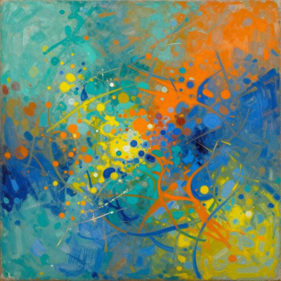 Uusi abstrakti alumiinitaulu 20 cm x 20 cm