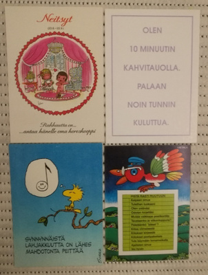Postikortti, 4 kpl, kulkematon