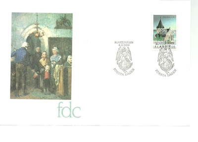 ÅLAND EPK FDC 4/1989: Finströmin kirkko