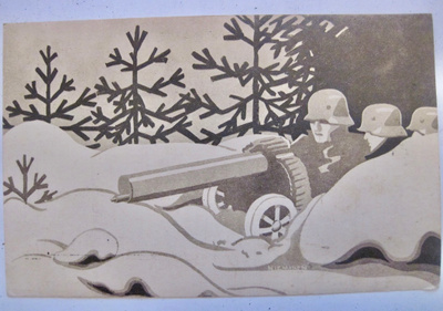VANHA Postikortti Kenttäposti 1940
