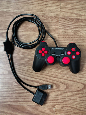 Playstation PS2 / PS3 langallinen ohjain