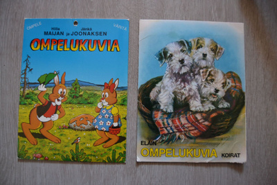 Eläinaiheista ompelukuvia